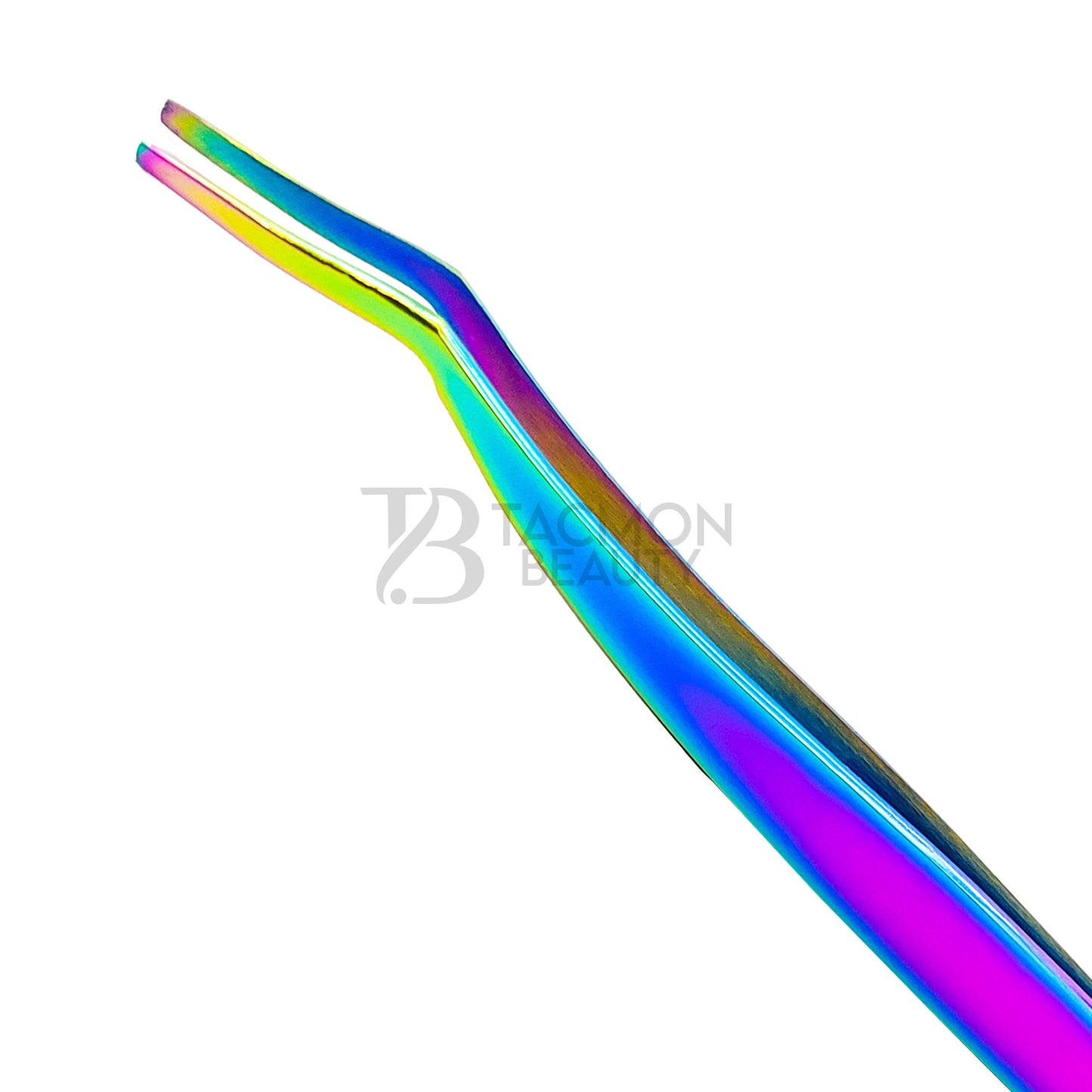 Multi/Rainbow Titanium Plasma Coated Eyelash Tweezer TB-MR-36