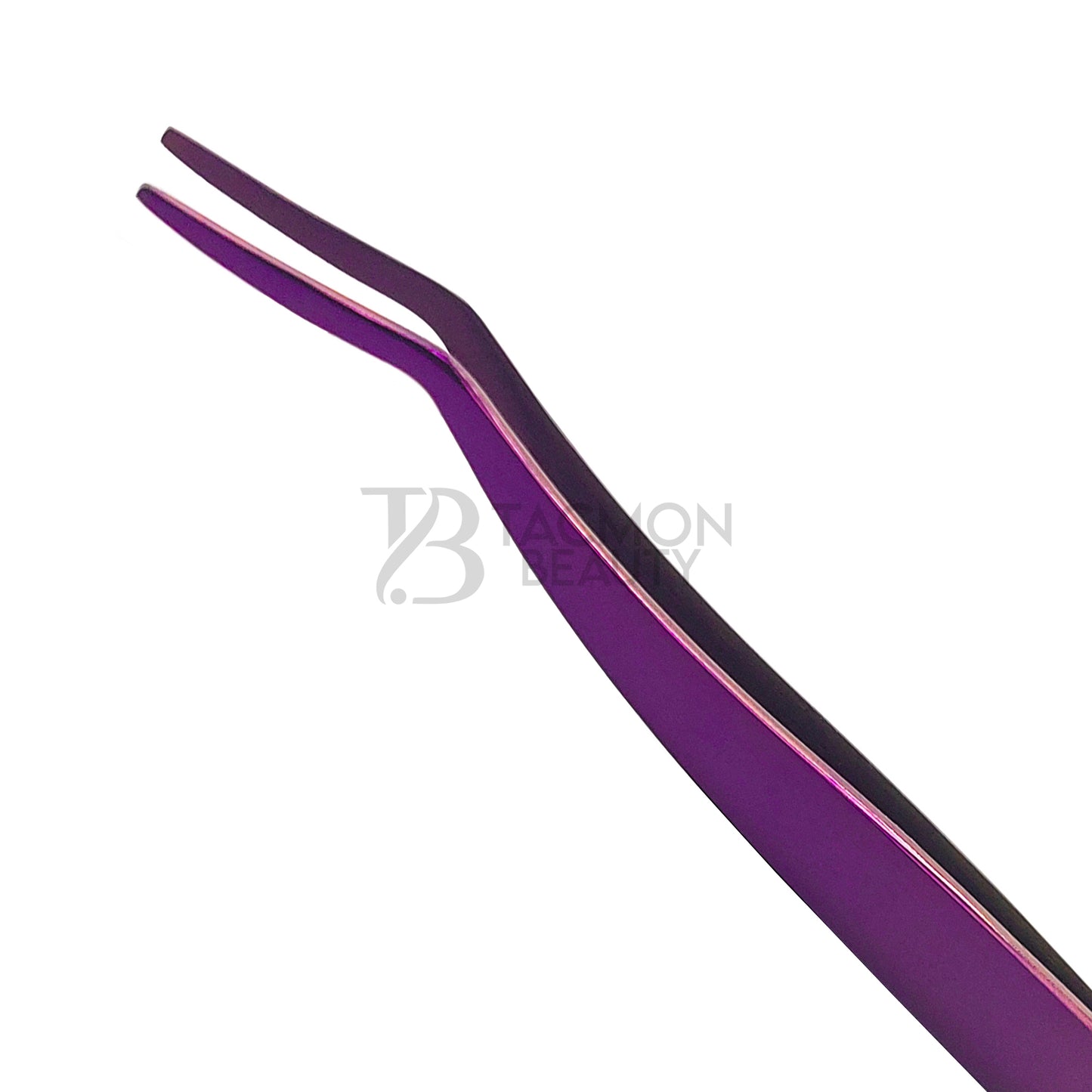 Purple Titanium Plasma Coated Eyelash Tweezer TBP-36