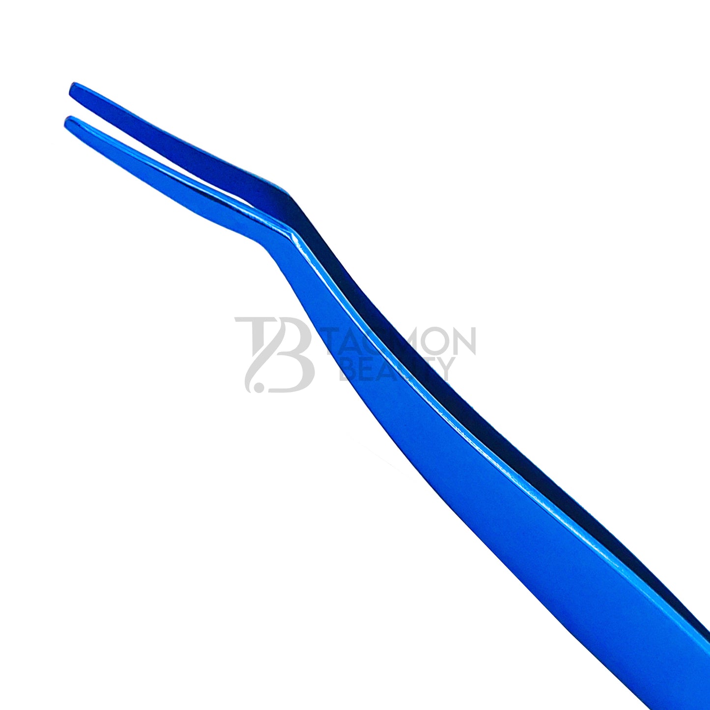 Blue Titanium Plasma Coated Eyelash Tweezer TB-Bl-36