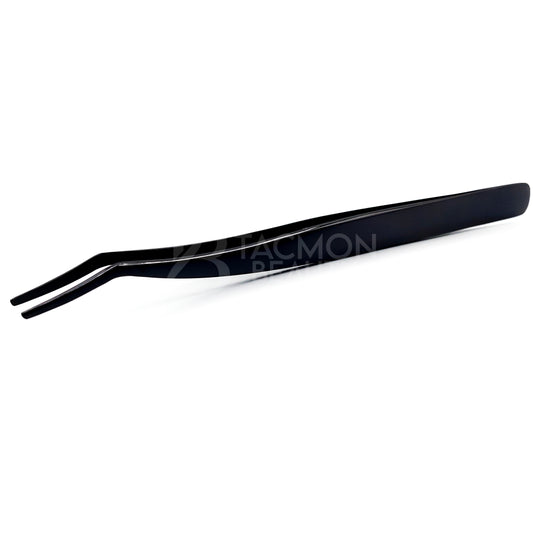 Black Titanium Plasma Coated Eyelash Tweezer TBB-37